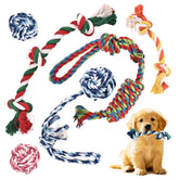 VibeVerve rope ball round for fetch and gentle teething.