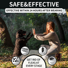Adjustable VICSOM dog collar up to 26 inches for comfort.