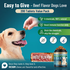 VICSOM digestive-support chews promote comfortable digestion and nutrient absorption for dogs.