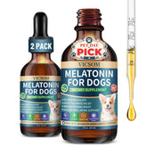 VICSOM dog melatonin drops bottle front showing calming sleep support for pets