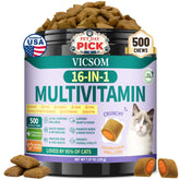 VICSOM taurine cat multivitamin crunch for daily energy and digestion.