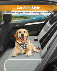 Victoper dog seat cover side flap and buckles secure the protector in place