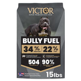 VICTOR Bully Fuel beef-first ingredient supports lean muscle in active bully breeds.