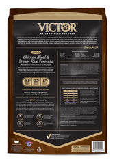 VICTOR dog food in bowl ready to eat