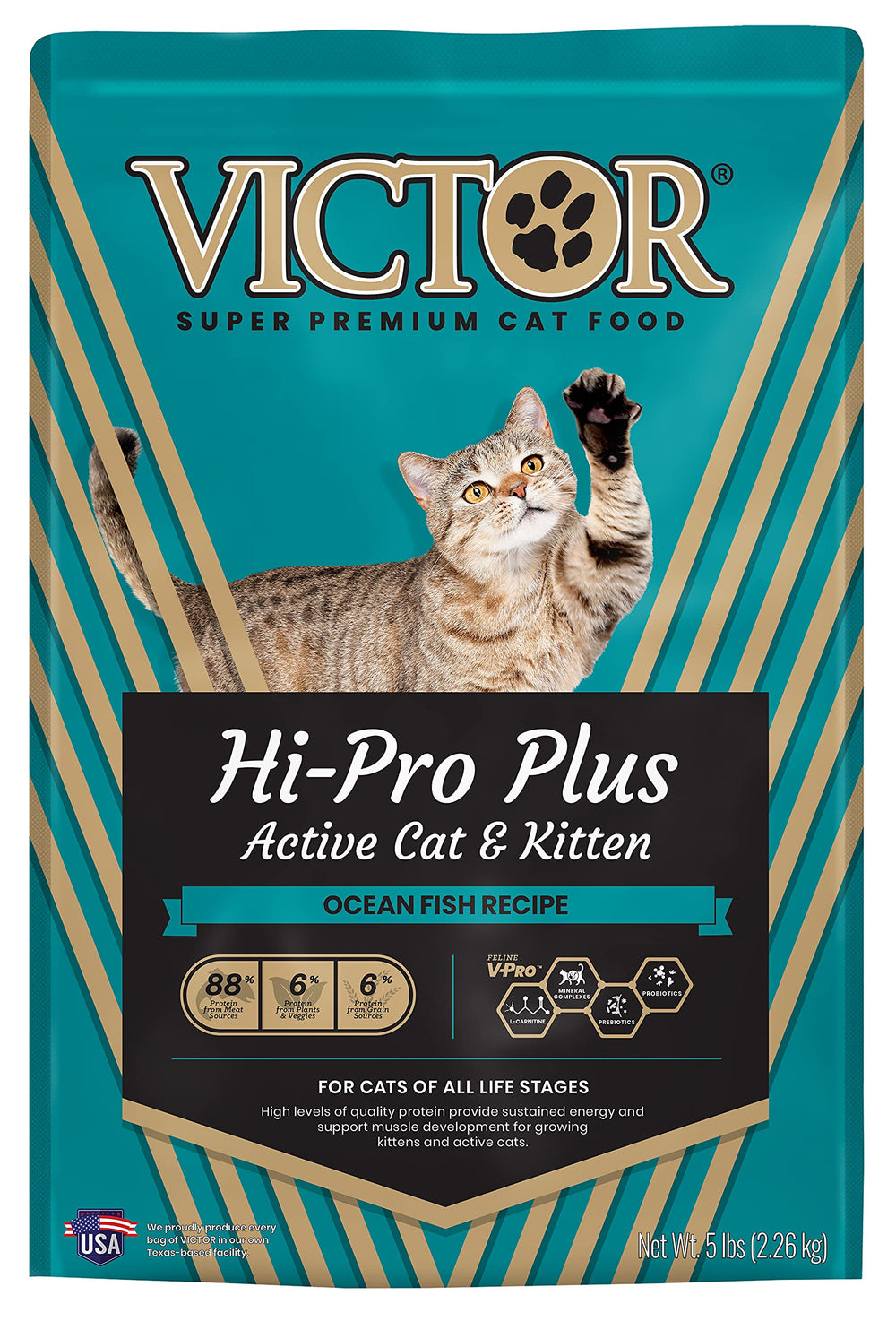 VICTOR Hi-Pro Plus active cat bowl for energy on indoor and outdoor adventures