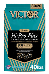 VICTOR Hi-Pro Plus meat-meal blend supports energy for active dogs