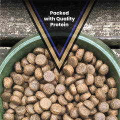 VICTOR Select Beef Meal serving bowl ready for mealtime with balanced nutrition.