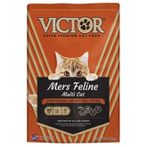 VICTOR Super Premium cat food bag highlighting all life stages nutrition.