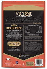 VICTOR Yukon River Canine grain-free formula with sweet potato fiber aids digestion.