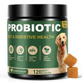 VientoSeek probiotic bottle with duck flavor supports dog gut balance.