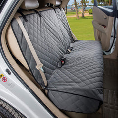 VIEWPETS waterproof dog seat cover material keeps upholstery dry during muddy or rainy trips