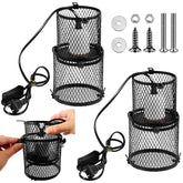 VIHOSE two-pack reptile heat lamp holders provide secure installation and even heat distribution.