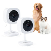 Viigytek 2K camera corner view delivering sharp details for pets at home.