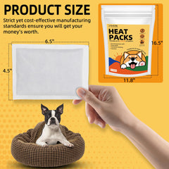 VIKOS disposable puppy warmers ready for on-the-go comfort during travel.