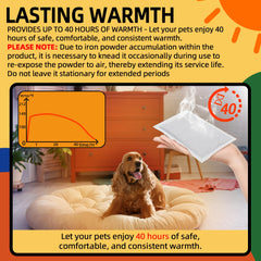 VIKOS heat pack activated by air exposure delivers easy warmth.