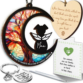 Vinatimes dog memorial suncatcher with Tree of Life for daily remembrance.