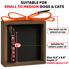 Vinatimes pet memorial shadow box acrylic front highlights interior keepsakes beautifully.