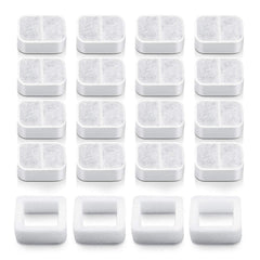 VinDox ceramic cat fountain carbon filters improve water taste for pets.