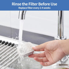 VinDox foam filter close-up showing filtration and pump protection.