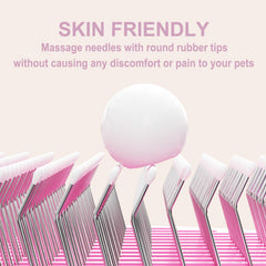 VIOJOJO undercoat brush demonstrating deep coat penetration for shedding