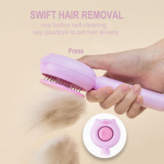 VIOJOJO skin friendly dog brush with rounded tips for gentle grooming
