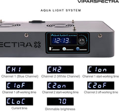 VIPARSPECTRA 165W dimmable two channel brightness for coral tanks