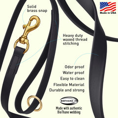 Viper Biothane coating provides waterproof performance for outdoor adventures.