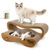 Viraagyiyou XXL cat scratcher lounge board offers a cozy resting space.