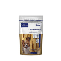 Virbac C.E.T. enzymatic chews for small dogs in packaging for daily dental care