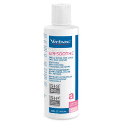 Virbac EPI-SOOTHE Cream Rinse bottle for dogs, cats, and horses, with soothing after-bath conditioning.