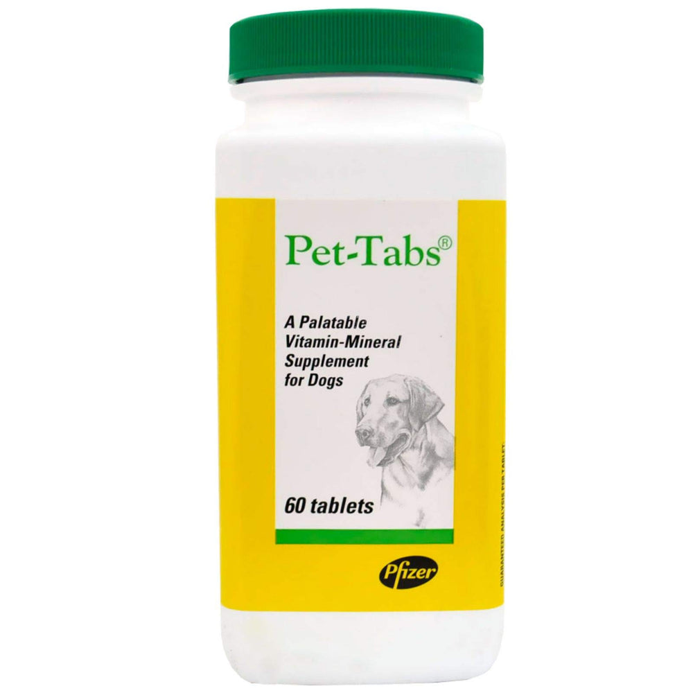 Virbac Pet Tabs Original Formula bottle pour for easy daily dog vitamin support
