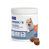 Virbac URSOLYX Soft Chews dog bottle, easy daily dosing for muscle support.