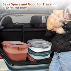 Viretec BPA-free material ensures safe dry storage for treats