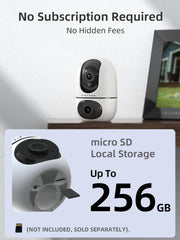 Two live views on one screen captured by Virtavo pet camera indoor.