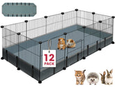 VISCOO 12-panel playpen assembled for versatile indoor and outdoor use.