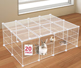 VISCOO 20-panel playpen top-view modular layout for flexible pet space