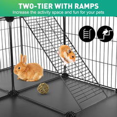 VISCOO waterproof panels protect floors while pets enjoy double-layer space.