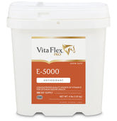 Vita Flex Pro E-5000 bottle front view highlighting antioxidant support for horses