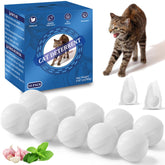 VITAFOR cat deterrent ball close-up with peppermint scent deterring cats