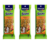 Vitakraft Crunch Sticks Apple Orange Pack β promote natural chewing for guinea pigs.