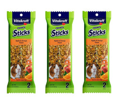Vitakraft Crunch Sticks Apple Orange Pack – promote natural chewing for guinea pigs.