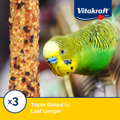 Vitakraft Crunch Sticks built-in clip for cage attachment and easy serving
