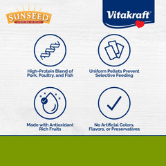Close-up of Vitakraft Vita Prima uniform pellets highlighting steady nutrition.
