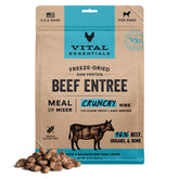 Vital Essentials freeze-dried beef nibs in a bowl for a complete, high-protein meal.