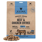 Vital Essentials freeze-dried cat food soft nibs with beef and chicken