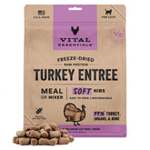 Vital Essentials freeze-dried cat food soft nibs turkey for high-protein bites