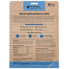 Vital Essentials mini nibs close-up showing crunchy texture for cats