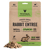 Vital Essentials rabbit mini nibs pack shows complete protein.