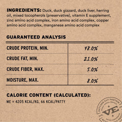 Vital Essentials rehydrating patty bowl shows moisture-rich texture for palatable dining