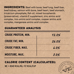 Vital Essentials soft nibs beef-salmon close-up highlighting tender texture